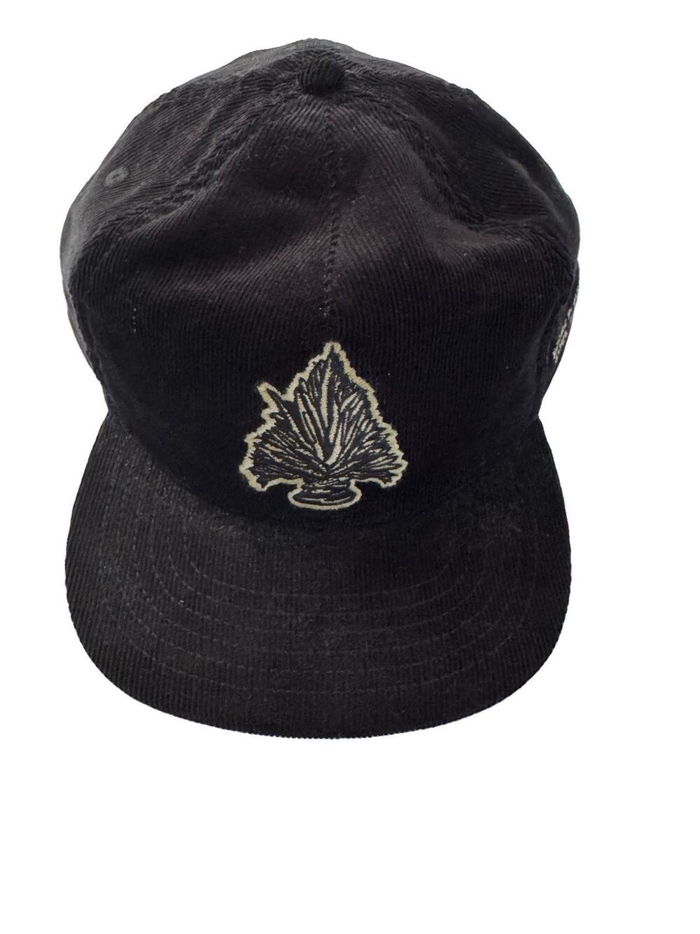 Sendero Provisions Co Baseball Hat Cap Snap back Corduroy Black Arrowhead #7412